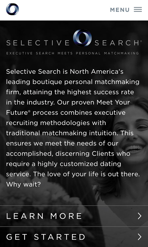 Selective search website redesign solid digital