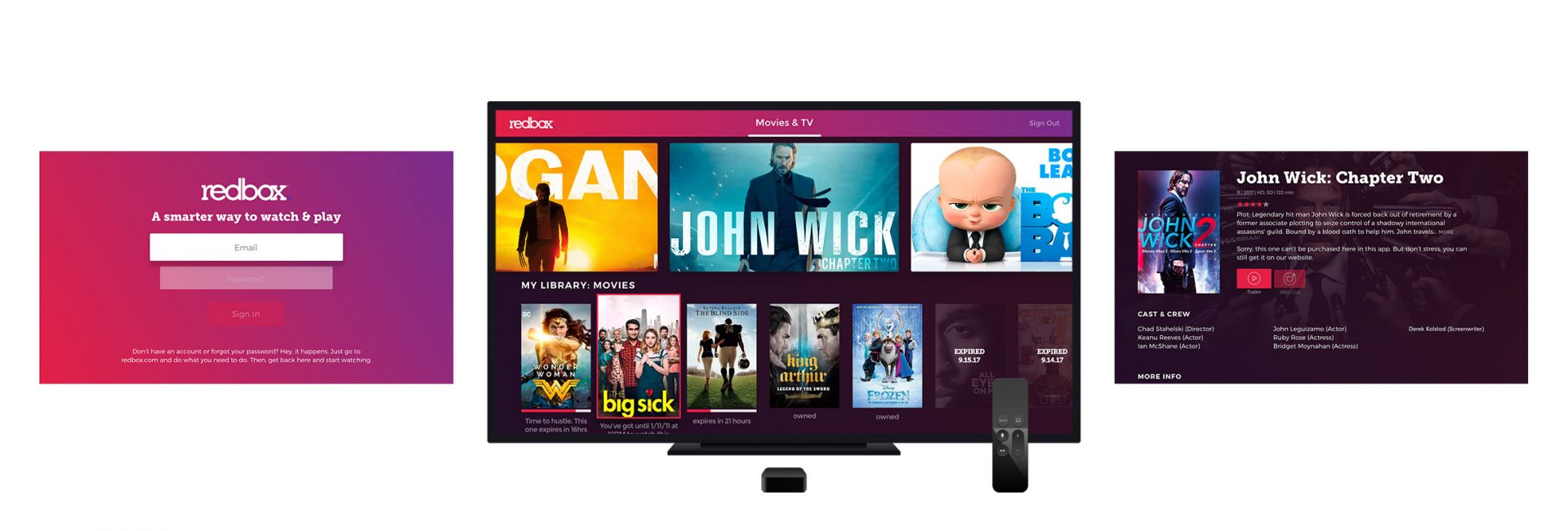 redbox apple tv designs