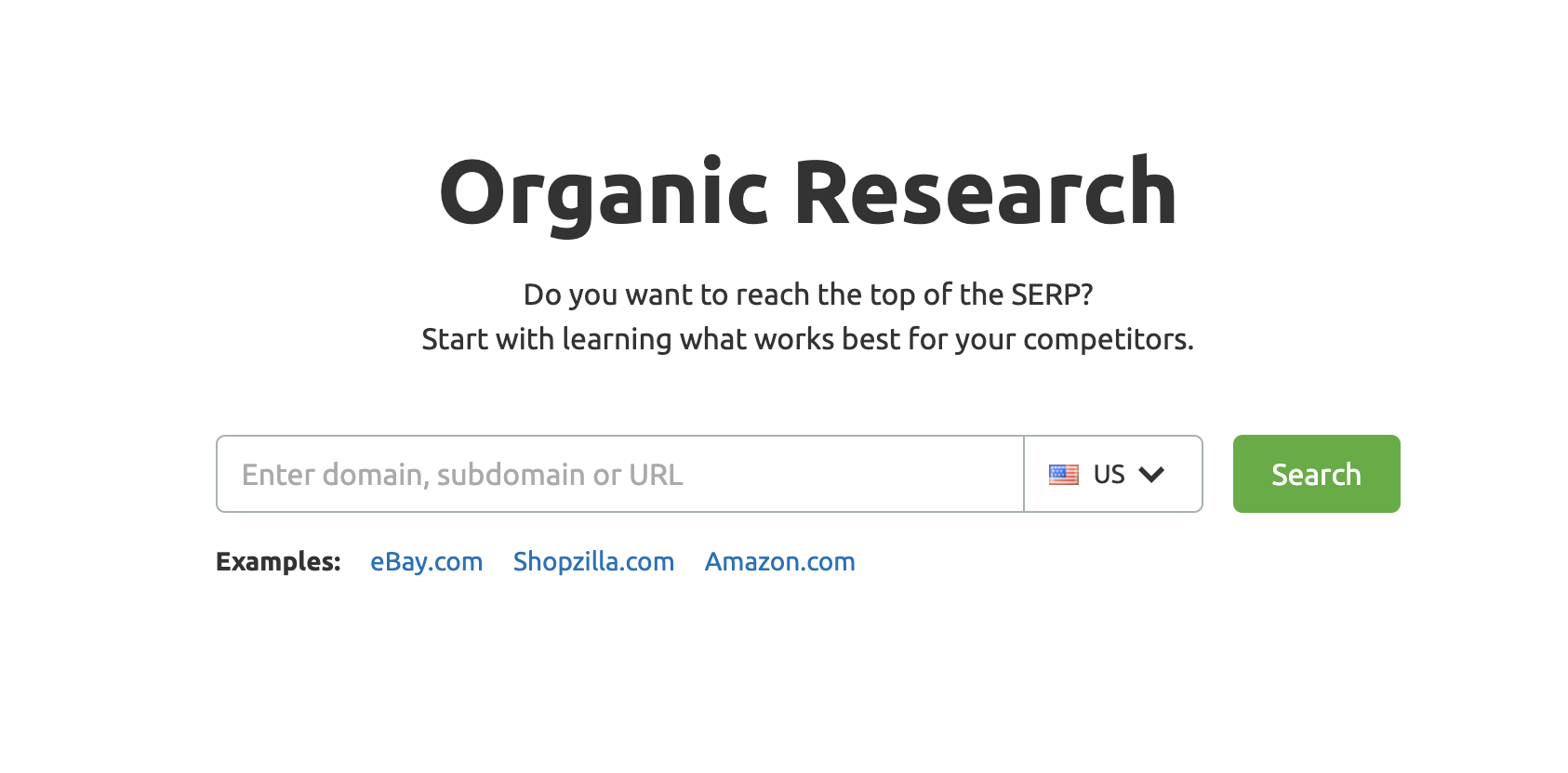 SEMrush organic research