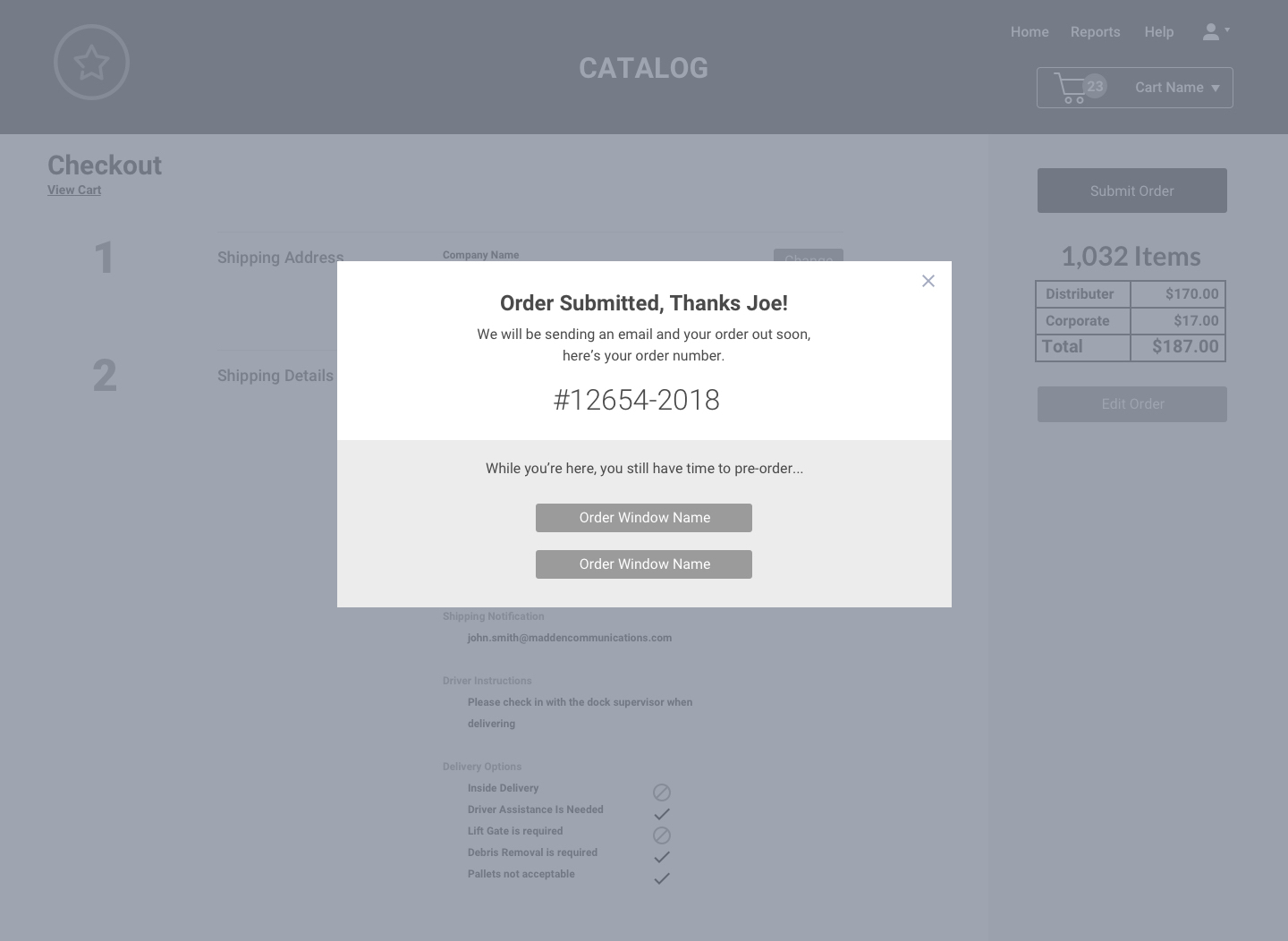 Madden Communications Wireframe