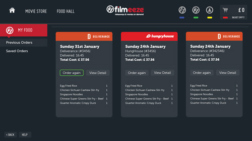 Filmeeze website design