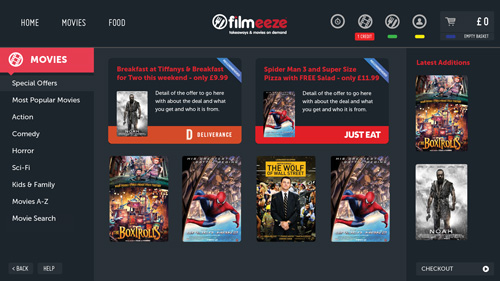 Filmeeze website design