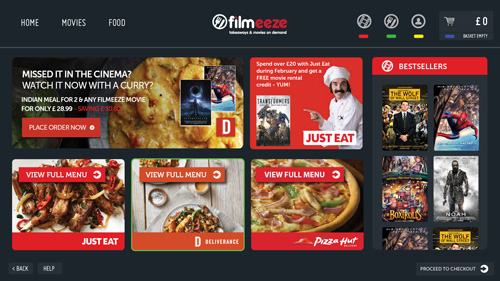 Filmeeze website design