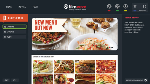 Filmeeze website design