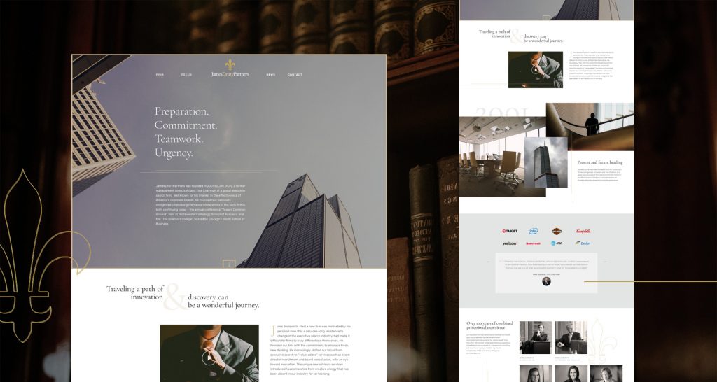 James Drury Partners web design