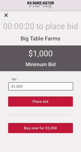 Big board auction