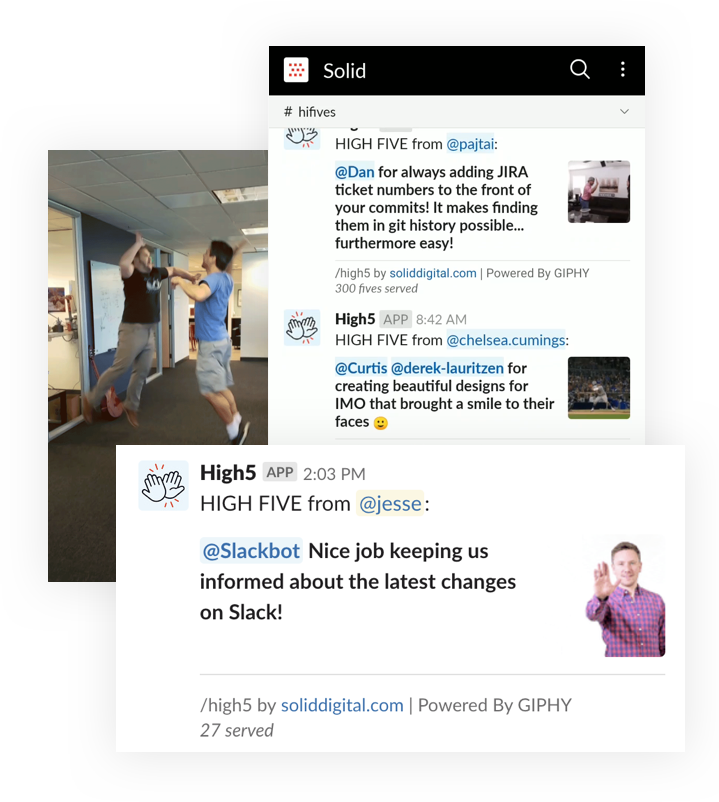 High Five  Slack App Directory