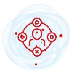 Focus on UX icon