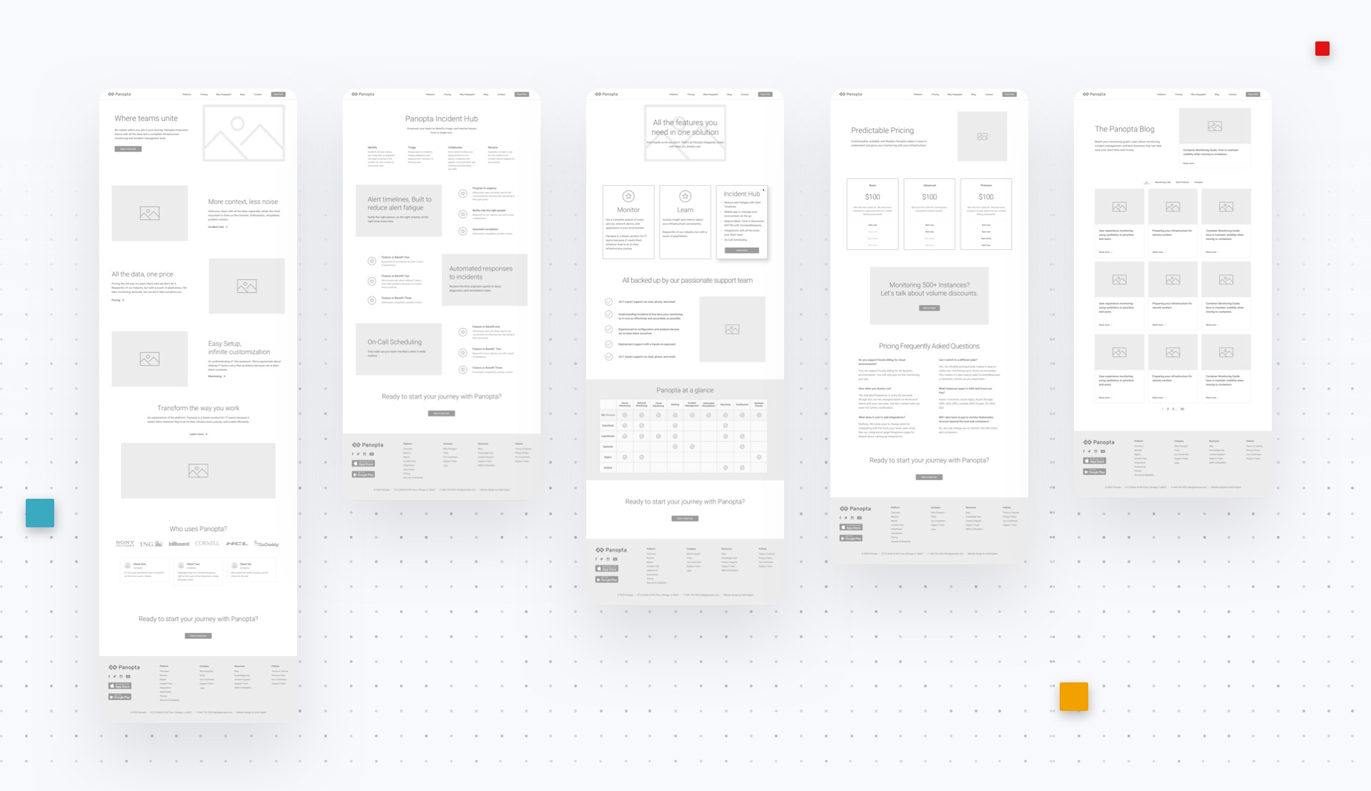 Panopta Wireframes