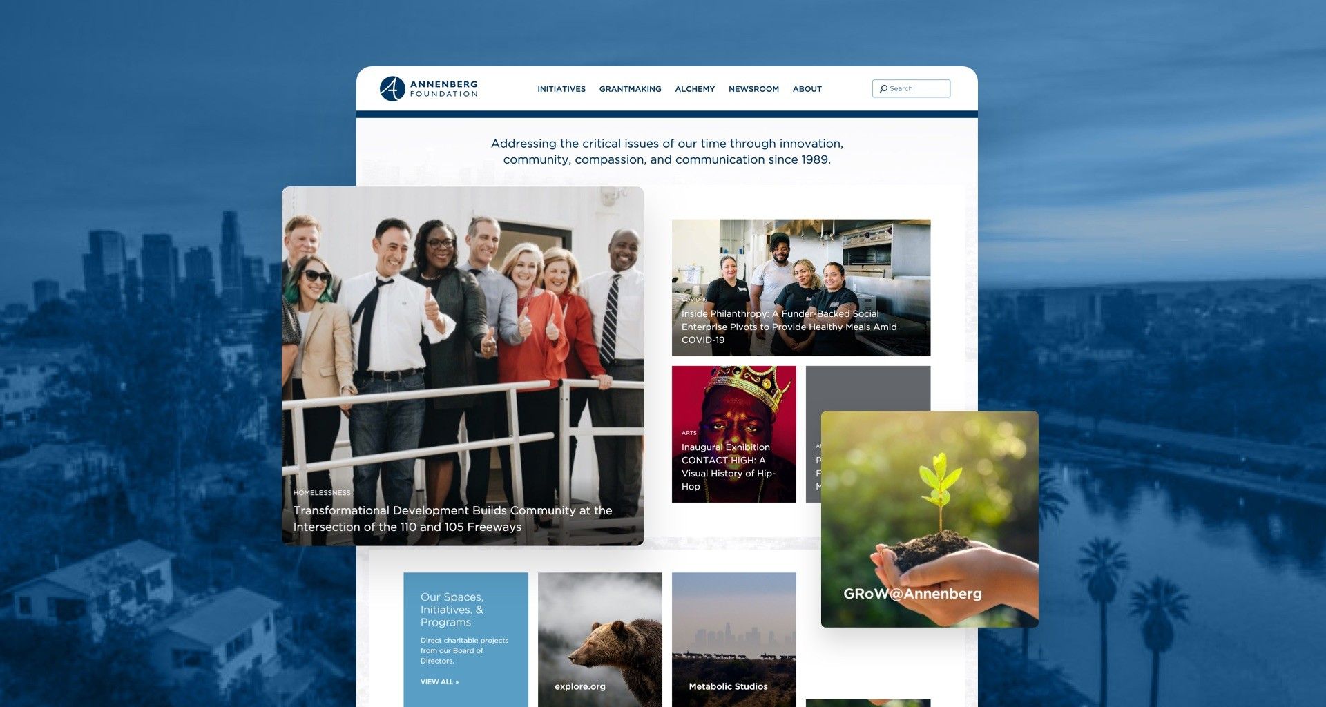 Annenberg Foundation Web Design