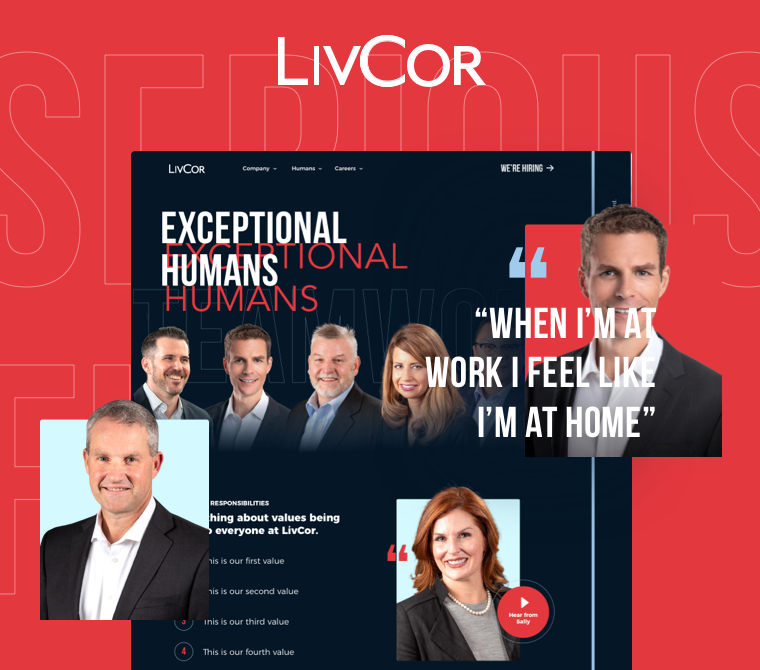 LivCor Cover web design