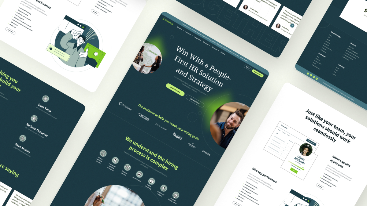 Hireology Twitter Website Design