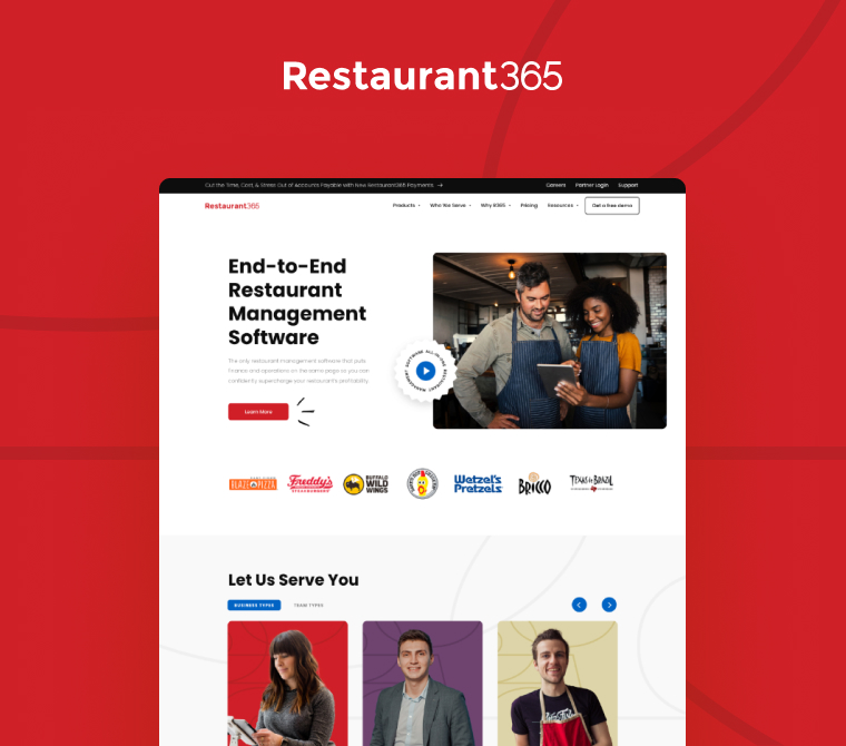 Restaurant 365 Website