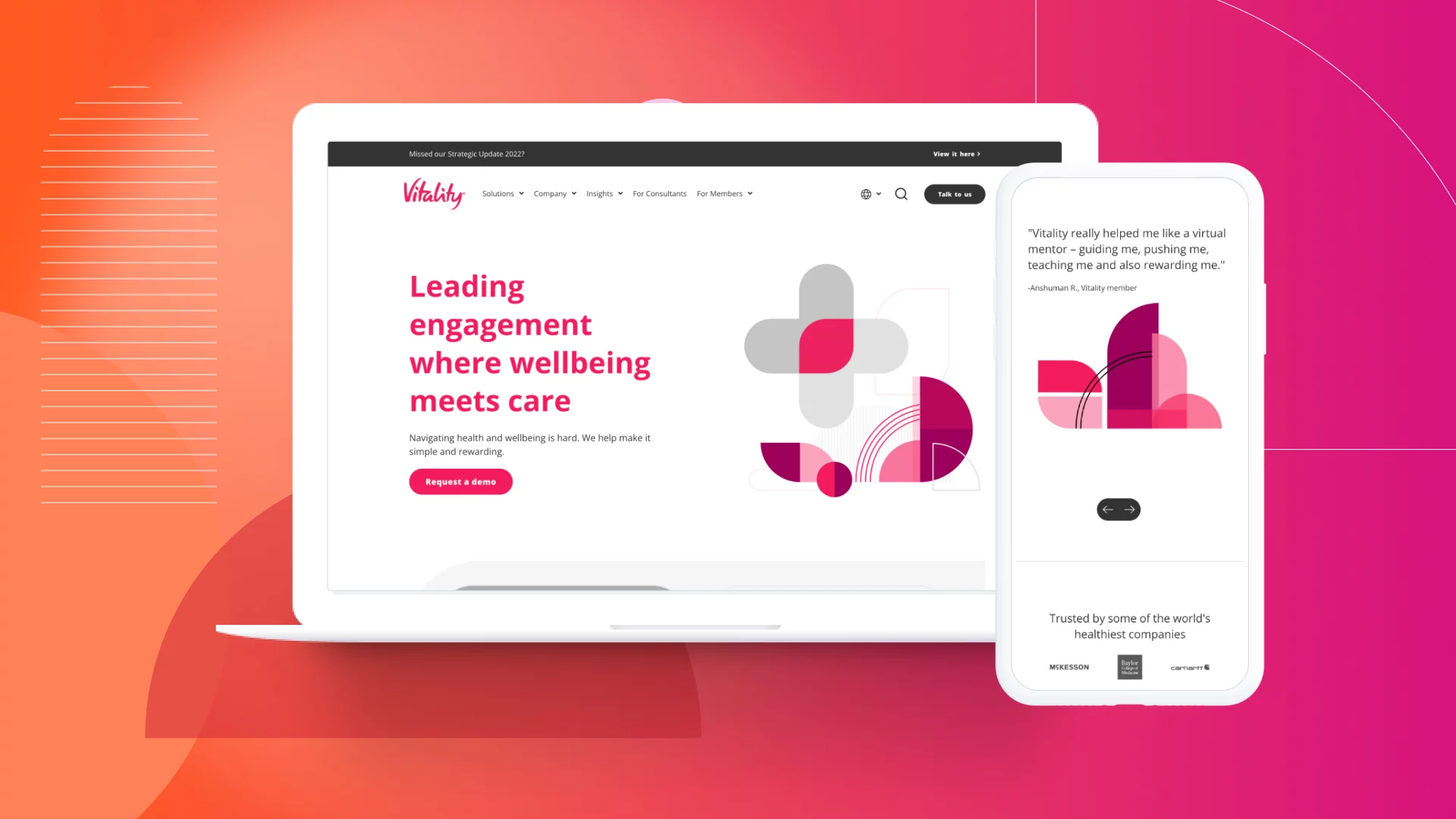 Vitality website design case study