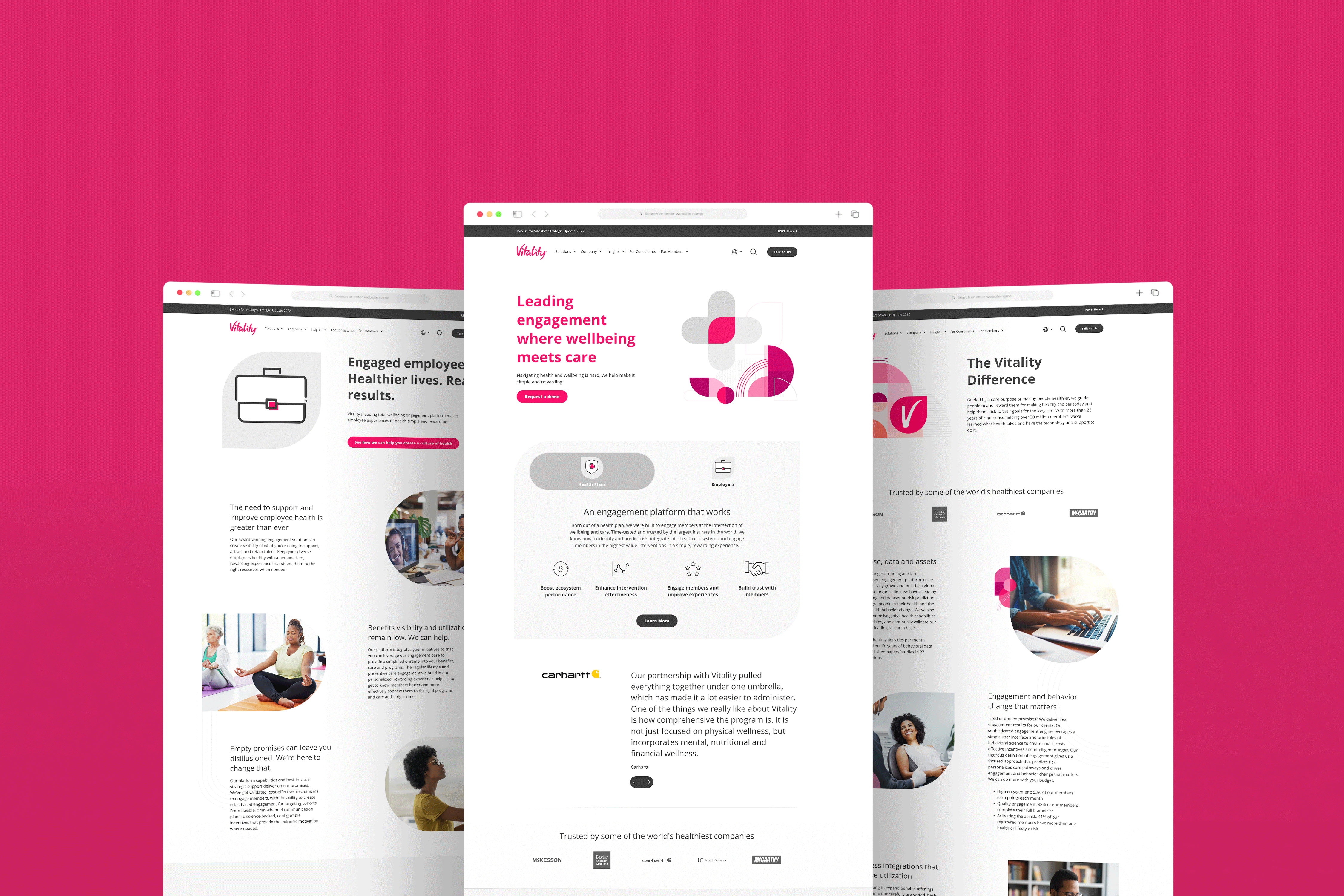 Vitality website design case study