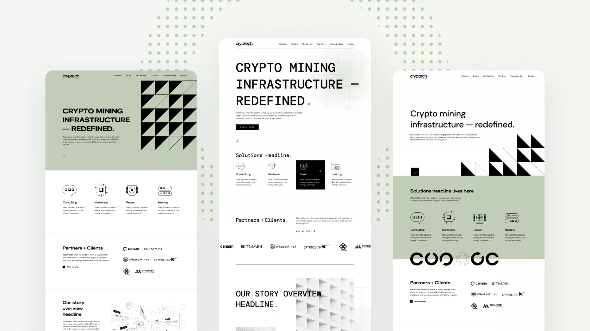 cryptech website design case study