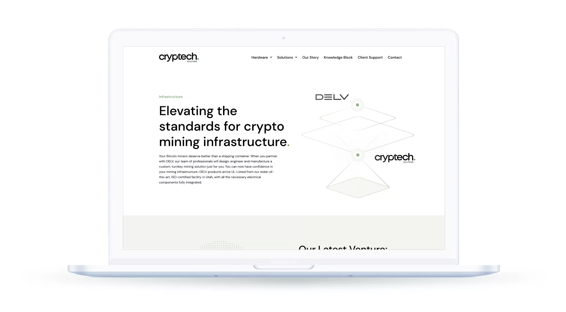 cryptech website design