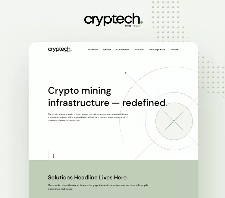 cryptech website design