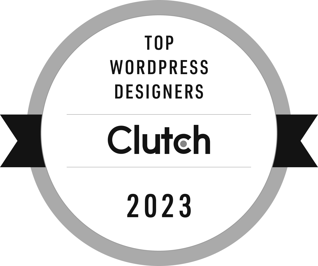 Clutch Top Wordpress Designers Badge 2023