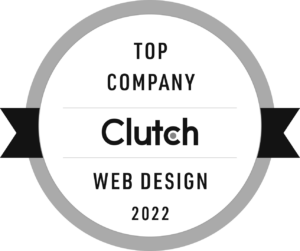 Clutch Top Web Design Company Badge 2022