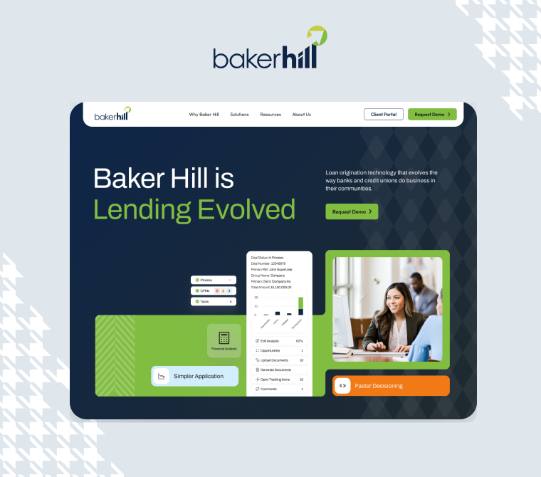 Baker Hill new homepage