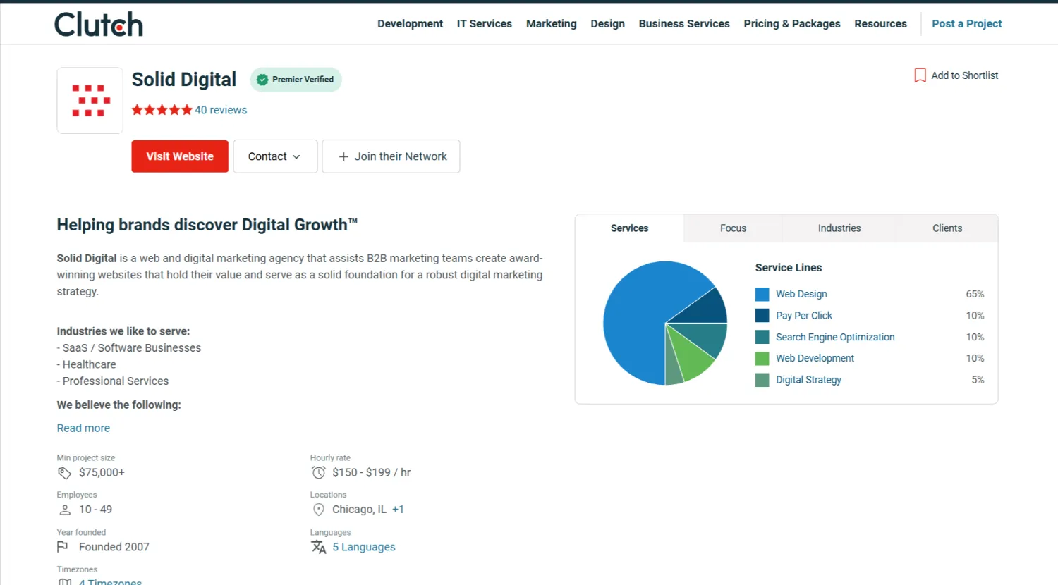 Clutch Solid Digital Profile